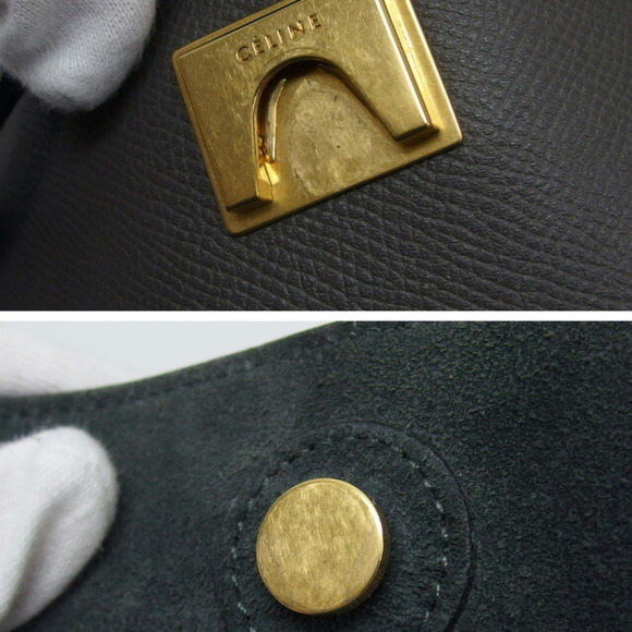 CELINE Micro Belt Design Handbag Dark Grey - Picture 11 of 11